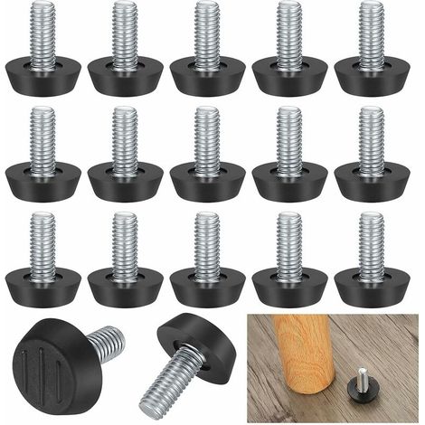 22er-Pack Nivellierfußschrauben für verstellbare Stuhlbeine für Möbel M8 x 23 x 27 mm,Sternenlicht
