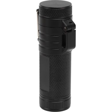 Briquet électrique étanche à double arc, coupe-vent et rechargeable 220 mAh, idéal pour le camping (noir). (1/5)