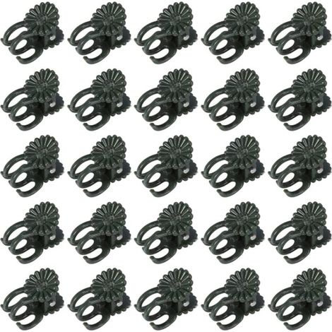 60 Pcs Pinces à orchidées, pinces à plantes, pinces à vigne, pinces à orchidées pour plantes Clips de support de plantes de jardin en plastique Clips de petites vignes vertes pour soutenir les (1/4)