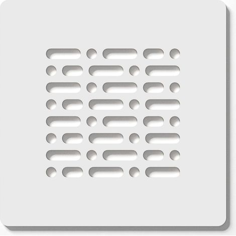 ZEZA Grade de bonde de receveur de douche - 13x13cm - Blanc