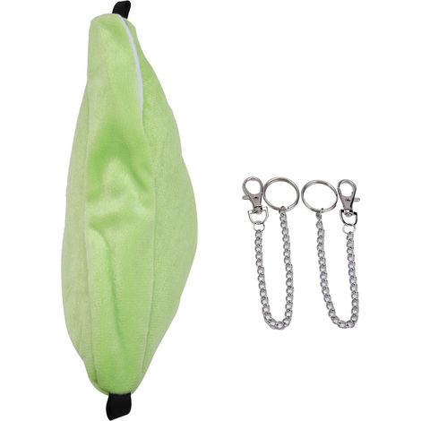 Lit suspendu pour animaux de compagnie, nid en velours en forme de banane pour hamac de Hamster (vert) (1/5)