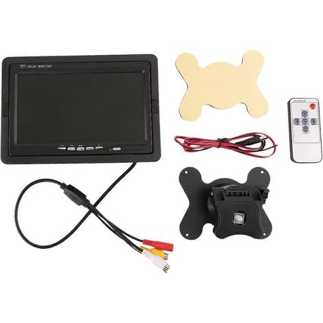 Moniteur couleur HD LCD TFT 7" 12V-24V pour caméra de recul de voiture (1/4)