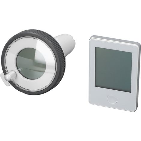 Thermomètre solaire sans fil pour piscine, haute précision, étanche IPX8, écran LCD, détecteur de température numérique flottant (1/5)