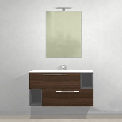 MOBILE BAGNO L. 80 CM MOD. C Bianco Venato