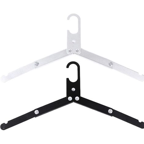 Ensemble de cintres de voyage, portant à vêtements pliable en alliage d'aluminium, idéal pour les voyages, les activités de plein air et le camping. (1/5)
