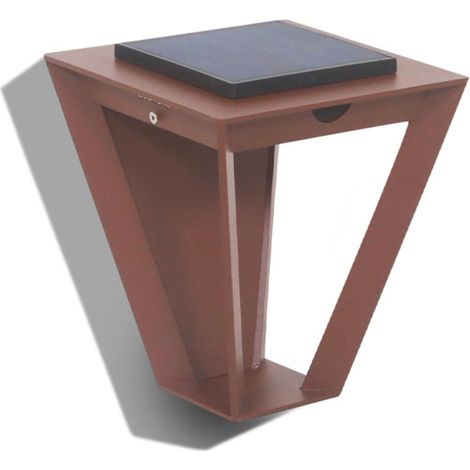Applique murale solaire extérieure Métro en Aluminium Corten (1/2)