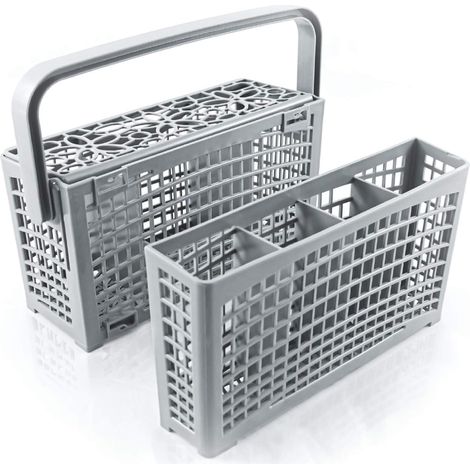 Panier couvert lave vaisselle [23 x 8,5 &4,5 x 13,5cm]. Panier lave vaisselle avec solution innovante 2 en 1 – Panier couvert lave vaisselle universel, résistant à la chaleur. (1/5)