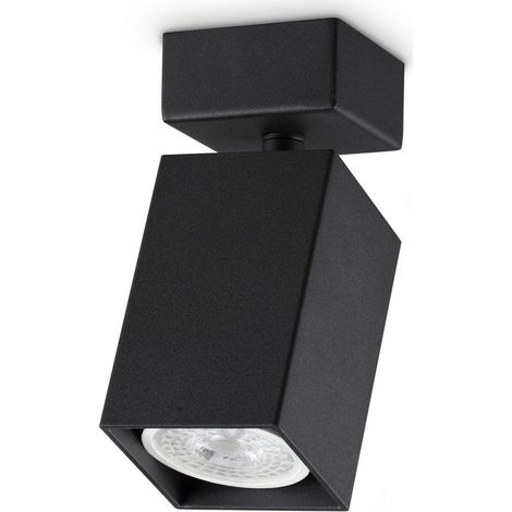 Ideal Lux DYNAMITE Spot carré simple noir 1x GU10