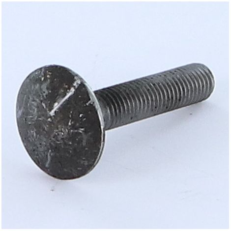 TRCC JAPY tête ronde collet carré M7X35 Pas de 100 Filetage total Acier brut-100 pièces