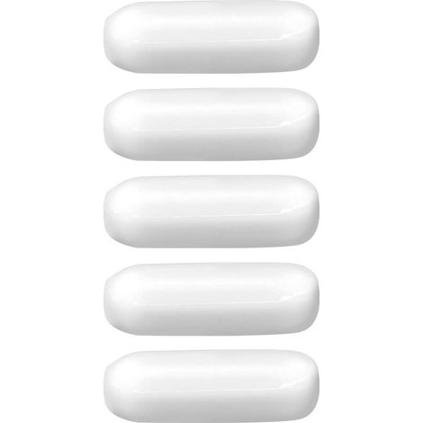 Lot de 5 agitateurs magnétiques de type C, barres d'agitation en PTFE de laboratoire, 5 x 15 mm (1/5)