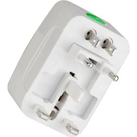 Adaptateur secteur universel portable et multifonctionnel pour téléphone et appareil photo. Convertisseur de prise de voyage pour téléphone et appareil photo. (1/5)