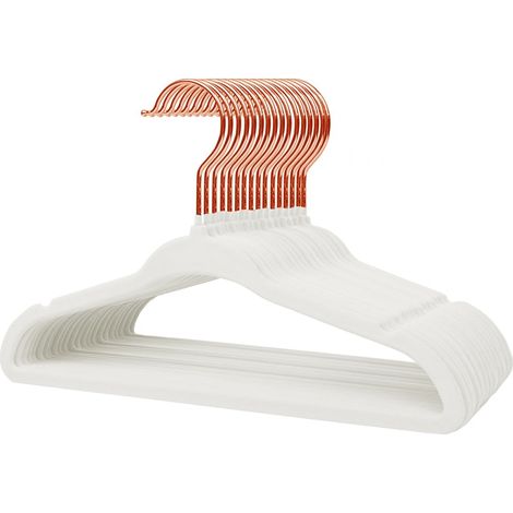 Stormix Lot de 16 cintres antidérapants en velours pour bébé, cintres pour enfants avec encoches d'épaule pour bébé/tout-petit (1/5)