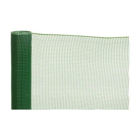Geflecht ECONOMY 4, 1000/10x10 mm, quadratisches Muster, 300g/m2, grün, Vollkunststoff, Packung 10 m