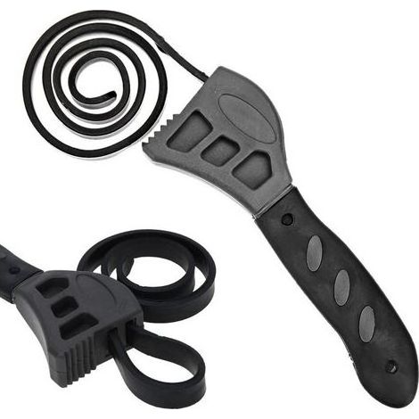 Llave ajustable multifuncional, llave universal de correa de goma para herramientas de reparación de abridores de coches (1/5)