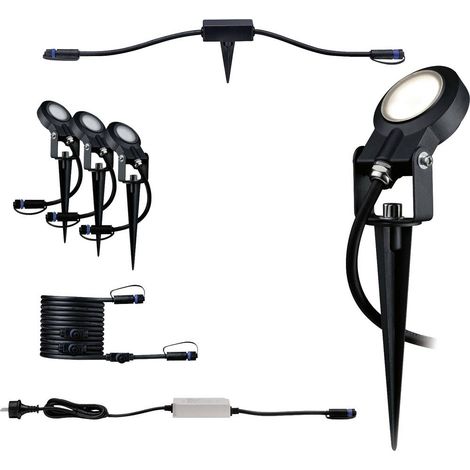 Paulmann Sting Sistema d'illuminazione Plug&Shine ZigBee Starter KIT faretto LED da giardino Kit da 3 LED (monocolore) (1/4)