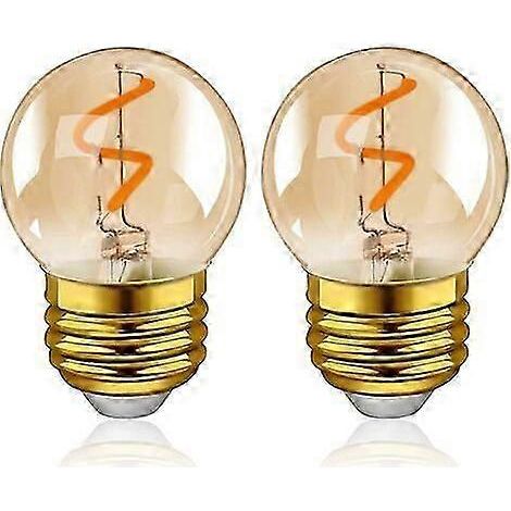 Ampoule LED à filament Edison G40 E27, mini sphérique, 1 W, en verre ambré, 220 V CA (1/5)