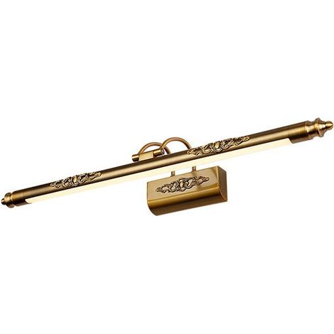 Vintage-Wandleuchte in Gold für Badezimmer, Schlafzimmer, Wohnzimmer, weißes Licht, 50 cm - (1/4)