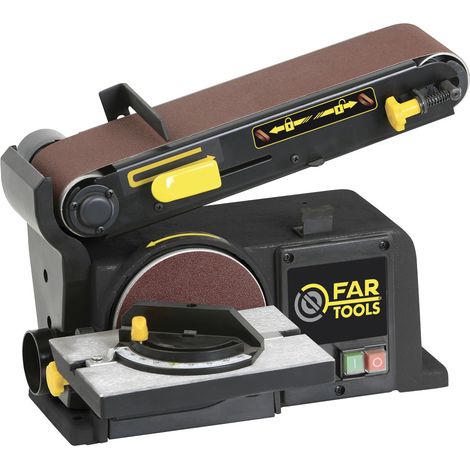 Kombi-Schleifmaschine BDS 150 - 370 W - Band 100 x 915 mm - 90° schwenkbarer Arm - Scheibe D.150 mm - FAR TOOLS - 113203