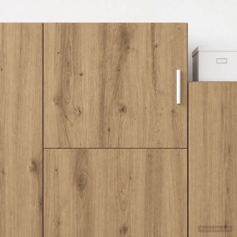 Armoire murale en bois d’ingénierie, porte réversible, chêne artisanal, 45 x 42,5 x 40 cm - PANGIVO (1/5)