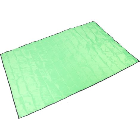 Bâche de camping imperméable, tapis de plage, protège-sol de tente en tissu Oxford pour pique-nique avec sac de rangement, vert gazon, taille M. (1/5)