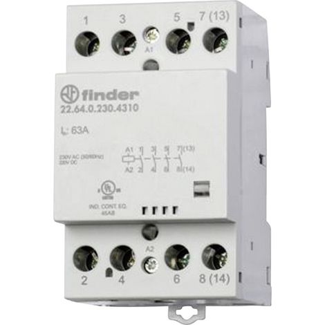 Finder 22.64.0.024.4310 Schütz 4 Schließer 24 V/DC, 24 V/AC 63 A 1 St.
