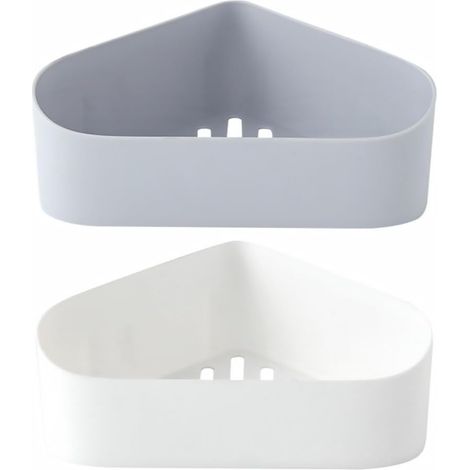 Étagère murale KICHOUSE en polypropylène blanc pour tiroir salle bain pratique
