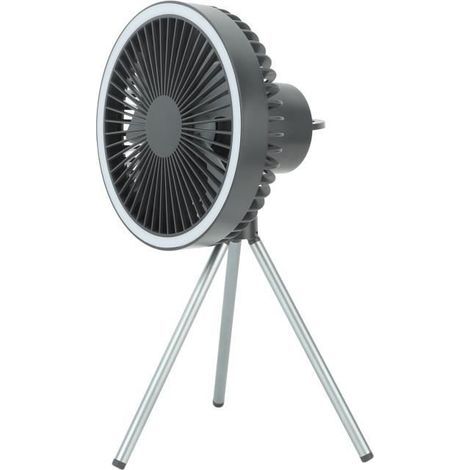 1 tragbarer Ventilator, verstellbares Stativ, wiederaufladbarer 10000-mAh-Akku, 3 Geschwindigkeitsstufen, für Camping und Outdoor-Aktivitäten (1/5)