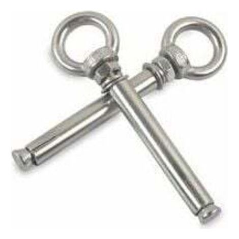 Expansion Bolts M8 x 100mm Steel Sleeve Eye Bolt 304 Stainless Concrete Expansion Anchoring Eye Screw Anchors Bolts 2-Pack (1/4)