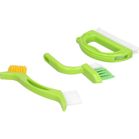 Lot de 4 brosses de nettoyage pour joints de carrelage, idéales pour le nettoyage des baignoires, lavabos et éviers.