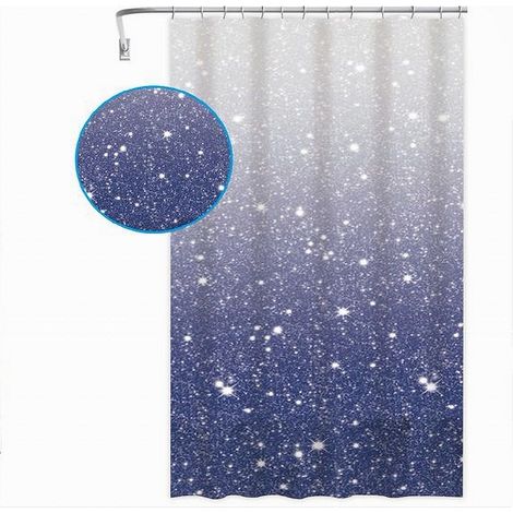 Cleafe - Tenda Per Doccia Vasca Da Bagno Galassia Impermeabile 240x200cm Con Anelli 79219 - (1/2)