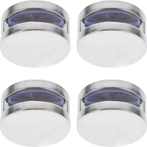 Pinces à Miroir Pratiques en Alliage de Zinc, Lot de 4, Argenté Clip Miroir sans Perçage, Fixation Pratique pour Miroir Mural et Verre, Structure Simple (1/5)