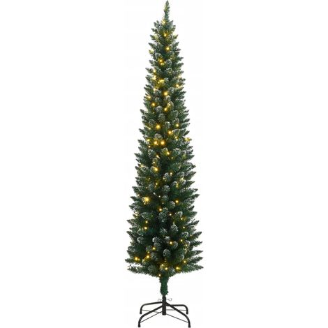 Sapin de Noël Arbre de Noël artificiel mince 150 LED 150 cm (1/5)