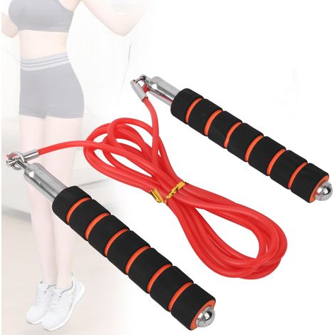 Corde à Sauter d'Entraînement Rouge pour Fitness et Boxe - Équipement de Sport Réglable (1/5)