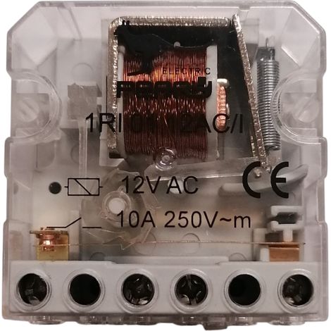 PERRY - INTERRUTTORE RELE 1RI 02 12AC/I12V AC 10A 250V