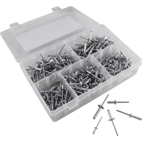 Kit rivetti JBM 300 pezzi custodia resistente