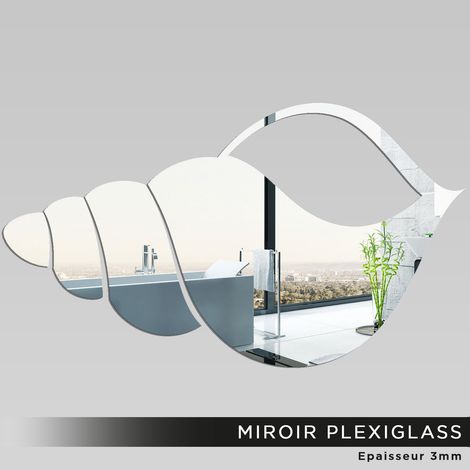 Miroir Plexiglass - Coquillage - 34x60 cm (1/2)