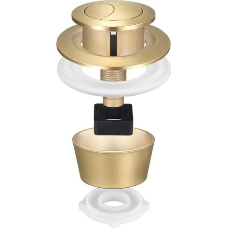 Bouton poussoir de rechange pour chasse d'eau (1/4)