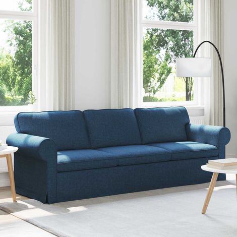 vidaXL Canapé Bleu 245 x 82 x 80 cm tissu (1/5)