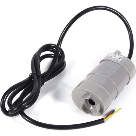 Mini pompe à eau submersible verticale 12 V CC, 5 m, 1000 l/h, avec câble nu noir de 1,5 m. (1/5)