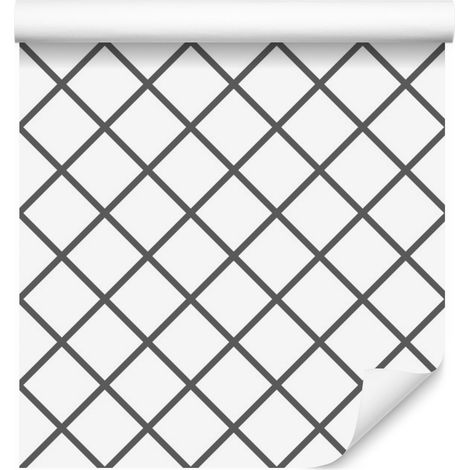 Papier peint à carreaux optiques et moderne pour salon et chambre 50x1000 cm (1/5)