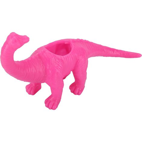Pot de fleur dinosaure pour cactus et plantes succulentes, décoration de jardin rouge rose (1/5)