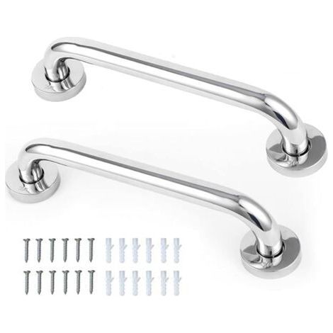 Set of 2 non-slip handles, stainless steel, 30 cm (1/5)