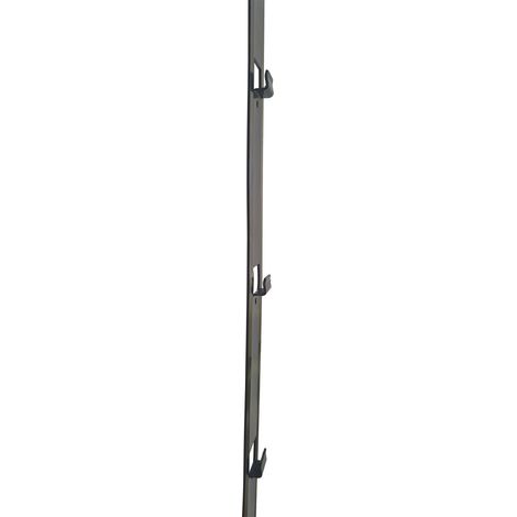 Green Outside – Rail de fixation pour lame de bardage clin clic alvéolaire – Métal noir – Dimensions 98x45x7mm – Pose sur tasseaux – Garantie 7 ans
