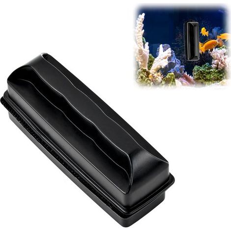 Detergente magnetico per vetri, efficace contro le alghe, detergente per vetri di acquari, pulizia magnetica dell'acquario, accessori per acquari, detergente per vetri, Reini (1/5)