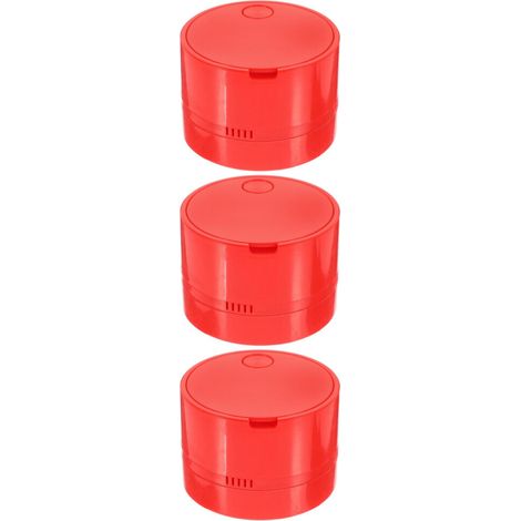 3-teiliger, kabelgebundener, roter tragbarer Tischstaubsauger (1/2)