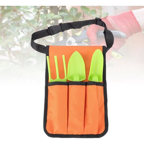 [Ceinture de jardinage] avec 3 outils de plantation, Sac à dos penderie ajustable en toile Oxford 600D 19,3x28,5cm léger (1/5)
