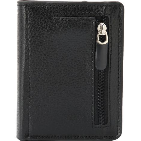 Porte-cartes noir antivol portable étui à cartes de crédit portefeuille homme femme porte-cartes de visite innovant noir x-58 (1/5)