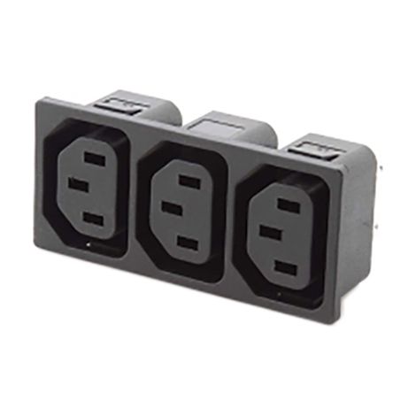 Connecteur IEC Femelle C13 RS PRO, Montage rapide, 20A (1/2)