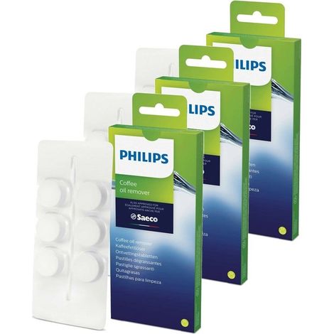 Philips Saeco CA6704/10 - lotto di 3 scatole di 6 pastille sgrassanti di 1,6 g per macchina da caffè (1/2)