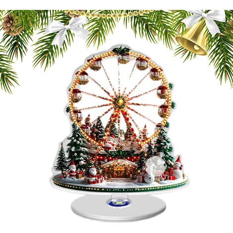Décorations de table de Noël 2D - Pièces maîtresses de grande roue (1/5)